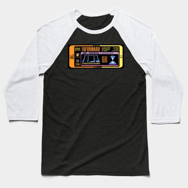 Star Trek - 10FORWARD Baseball T-Shirt by DeepSpaceDives